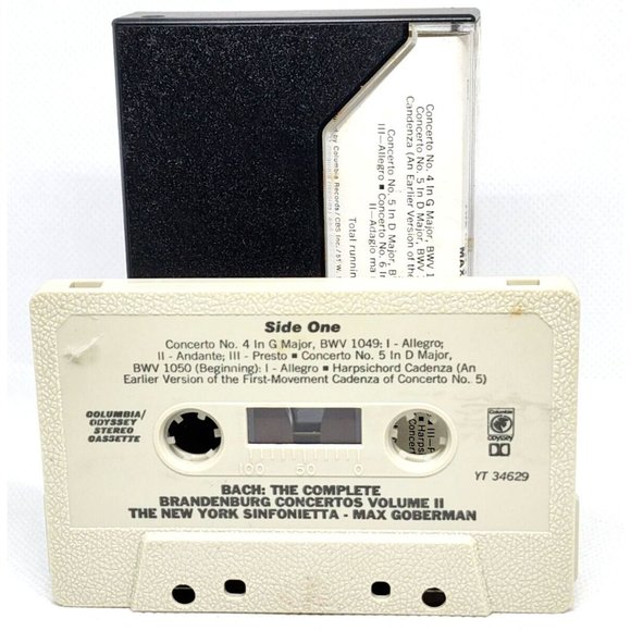 Bach Brandenburg Concertos Max Goberman Dolby System Cassette Tape - Picture 7 of 8